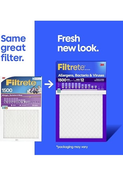 Hava Filtresi Mpr 1500 Merv 12 Zindeliklı Yaşam Ultra Alerjen 3 Aylık Pileli 1 Inç Hava Filtreleri 2 Filtre Genel