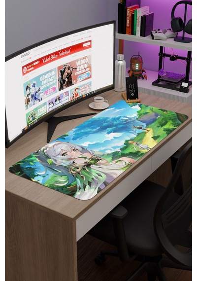 Nahida Genshin Impact Anime Gacha V2 - 90x40 Xxl Gaming Mouse Pad Fare Altlığı