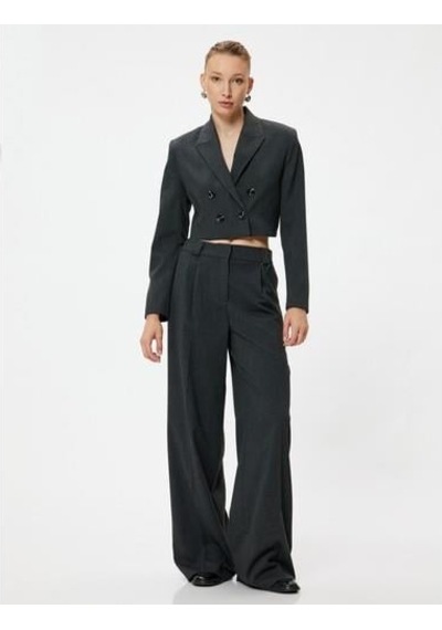 Koton Trousers-antrasit Melanj Antrasit Melanj