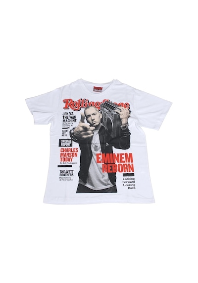 Rolling Stone Eminem Tişört Beyaz Çok Renkli