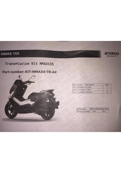 Nmax 155 Varyatör Bakım Kiti 2017-2020