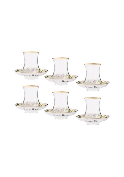 Sandro Moreno 1898 Otantik 12 Parça 6 Kişilik Çay Takımı 150 Ml Çok Renkli