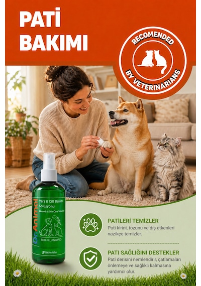250 Ml Kedi Köpek Göz Kulak Temizleyici Ve Deri/yara Bakım Ürünü