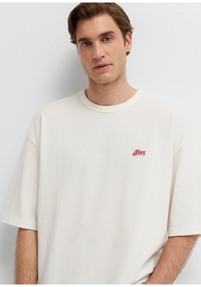 Mavi M0613503-70057 Mavi Logo Nakışlı T-shirt Erkek Tişort Beyaz
