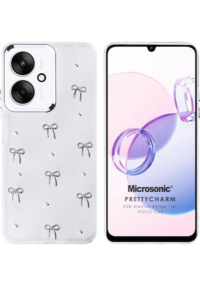 Microsonic Xiaomi Poco C65 Kılıf Prettycharm Bow -