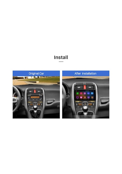 Toyota Aurıs 2006-2011 Uyumlu Multimedya Navigasyon Usb Kamera Carplayer 4 Ram