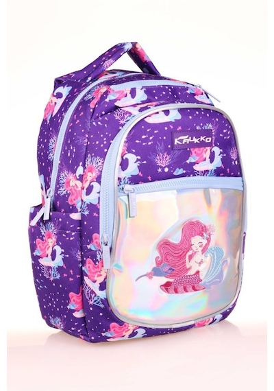 Kaukko Kids Sırt Çantası Aynalı Nakışlı Mermaid L5138