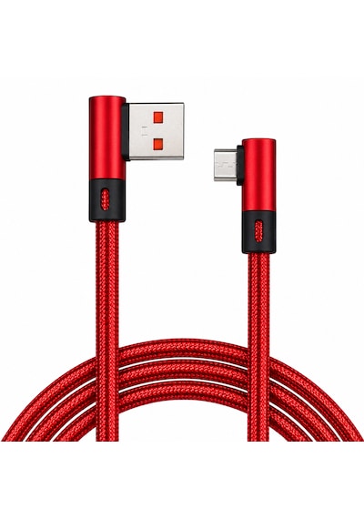 S-link Sw-c555 Micro Usb Hızlı Şarj Ve Veri Aktarım Kablosu 1 Metre Kırmızı