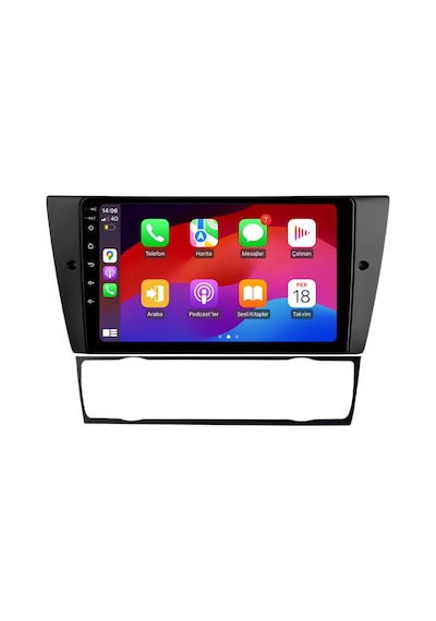 Bmw E90 Araç Multimedya Android Ekran Carplay Navigasyon Cihazı Double Teyp 4+64 9" 05-11 Black Cadence
