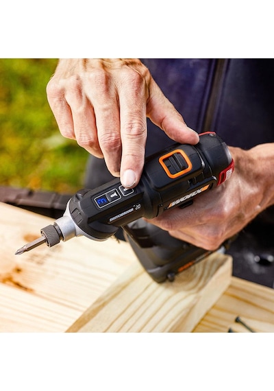 WORX WX177 20V 2.0Ah Li-ion Döner Kafa ve Çift Mandrenli Profesyonel Kömürsüz Şarjlı Matkap + 6 Parça Uç
