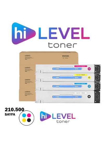 Ht-w9050-set, Hilevel Toner Ht-w9050-set Hp E87640 210.5k 4 Renk Cmyk Muadil Toner