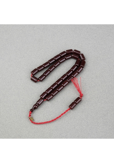 Omari Sıkma Kehribar Yumuşak Kesme Kesim Sistemli 7.5x10.5mm Tesbih 58465750