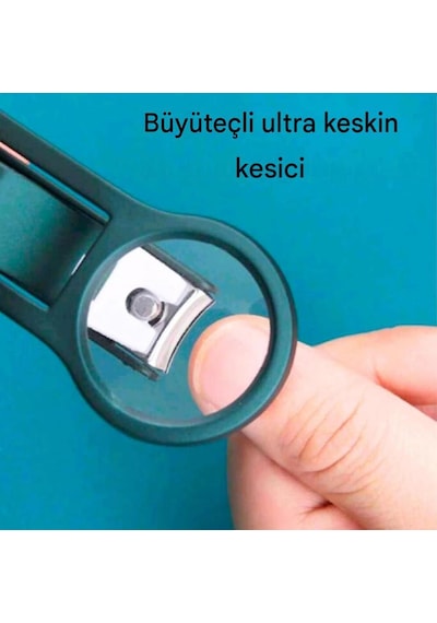 Büyüteçli Büyük Boy Tırnak Makası Paslanmaz Çelik Yaşlılar İçin