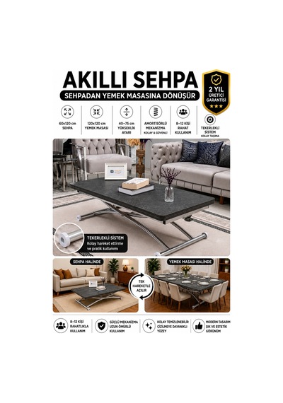 Juppo Üst Tabla Mdf Kartal Oval Köşe Alt Krom Dışa K