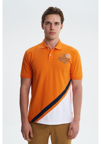 AR-MA Arma Erkek Regular Fit Likralı Pike Polo Yaka Tişört Y27374308501 Turuncu