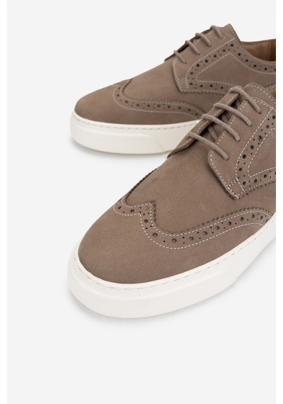 Valmenti Erkek Hakiki Deri Vizon Nubuk Sneakers & Spor Ayakkabı 871 1207 Erk Erk Y25 Vızon Nbk Vizon