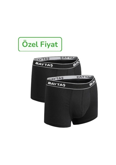 6 Lı Boxer Şort Siyah