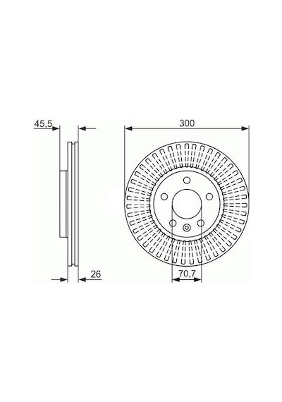 Yavuzsan 27669 Ön Fren Diski Astra J 09-aveo 11-cruze 09-16 İnç 300mm Ad 13502051