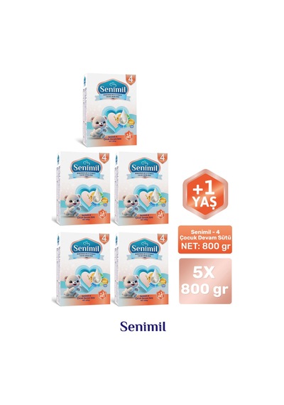 Senımıl 4 Çocuk Devam Sütü 800 G 5 Adet