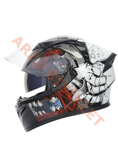 Kc-kapalı Vizörlü Kask Kc316-1 Kuru Kafa Xl E Belgeli Çok Renkli