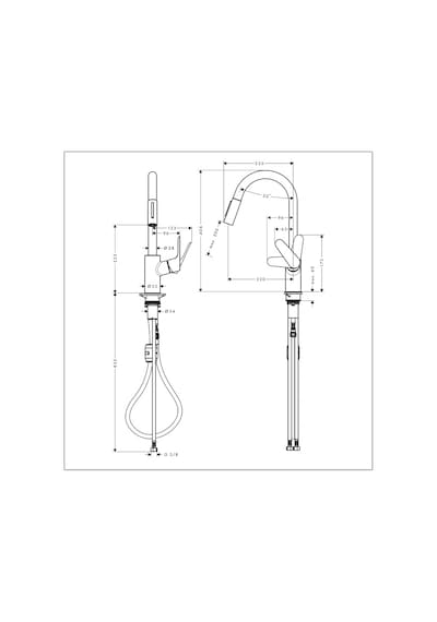 Hansgrohe Focus M41 Spiralli Eviye Bataryası 240 2 Jet