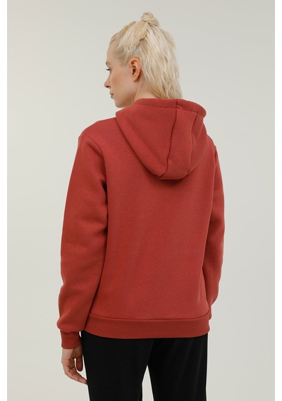 Lumberjack W-Mickey Hoodie 2Pr Kiremit Kadın Sweatshirt 101196514 Kırmızı