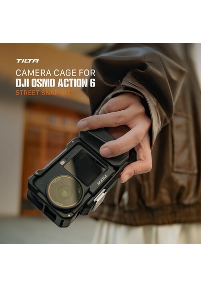 Tilta Djı Osmo Action 6 Kamera Kafesi Ve Street Snap Aksesuar Kiti Siyah