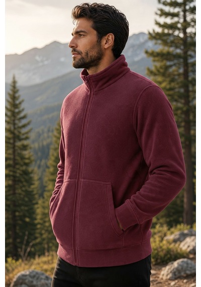 Givoria Erkek Polar Hırka Kışlık Fermuarlı Çeket Tüy Toplamaz Rüzgar Geçirmez Polar Kazak Sweat Bordo Bordo Givoria Erkek Polar Hırka Kışlık Fermuarlı Çeket Tüy Toplamaz Rüzgar Geçirmez Polar Kazak Sweat Bordo Bordo
