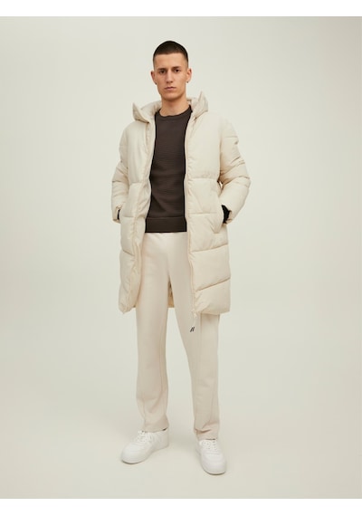 Jack & Jones Jack&Jones Kapüşonlu Bej Erkek Kaban 12215283 Bej