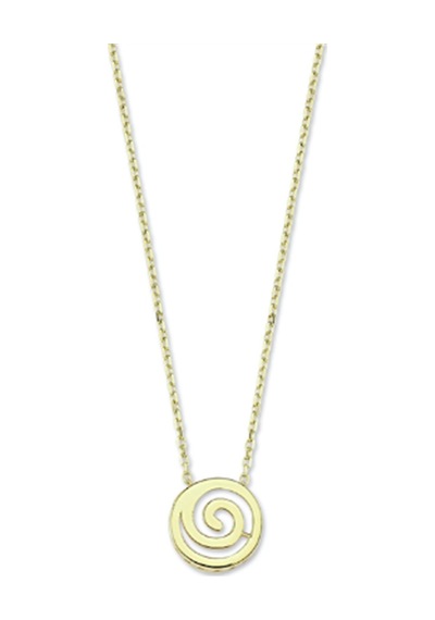 Altın Spiral Kolye GEKY0006