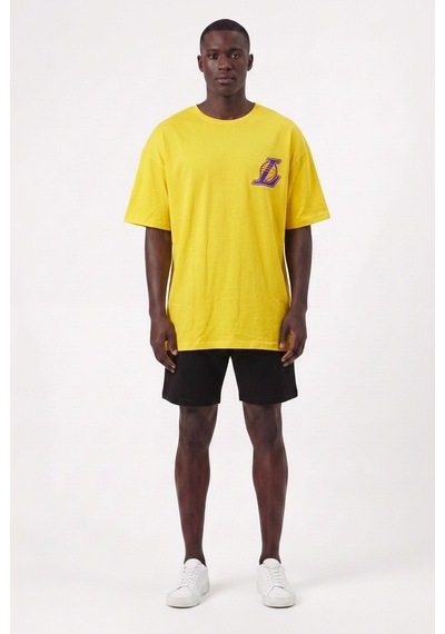 Usa Günlük Spor Tişört Bryant 24 Sarı Oversize 142405 Siyah