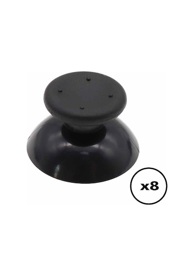 8 Adet Xbox 360 Analog Başlık Xbox 360 Topuz Siyah Renk Xbox 360 Kol Tamiri Yedek Parça Analog Cap
