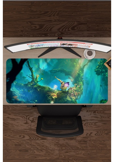 Ori And The Will Of The Wisps Dikişli Kauçuk Oyuncu Mousepad V3 - 90x40 Xxl Gaming Mouse Pad