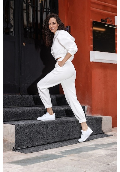 Jump 26835 Cırtlı Kadın Spor Ayakkabı Beyaz Beyaz