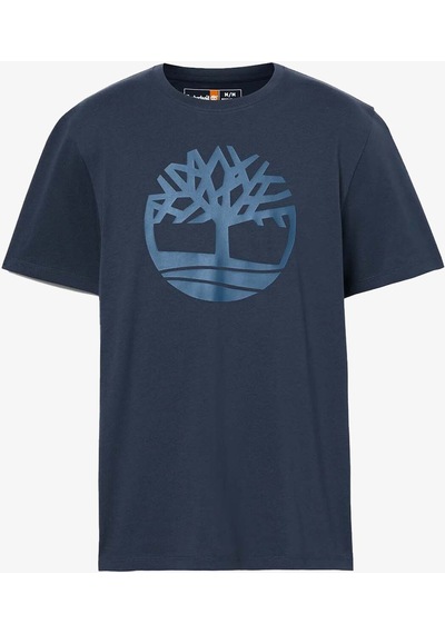 Timberland Tree Logo Short Sleeve Erkek Mavi T-shirt Tb0a2c2rz021 Mavi