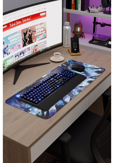 Flins Genshin Impact Anime Oyuncu V3 - 70x30 Xl Gaming Mouse Pad Fare Altlığı