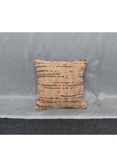 Zehra Abla Halı Yeni El Dokuma Dekoratif Kilim Kırlent Yastık Kılıfı 6426 Çok Renkli