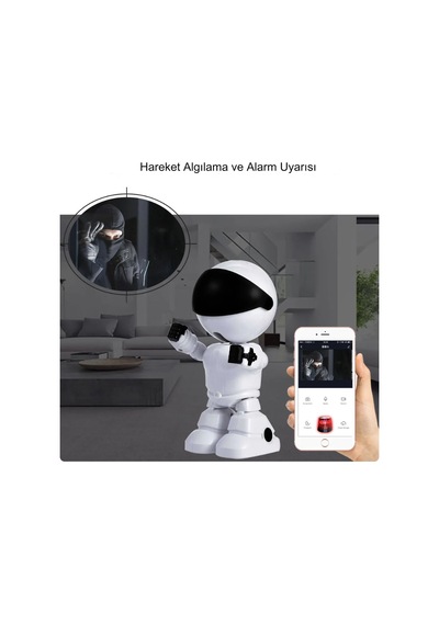 Qasul 1080p Kablosuz Robot Görünümlü Bebek/evcil Hayvan / Hırs...
