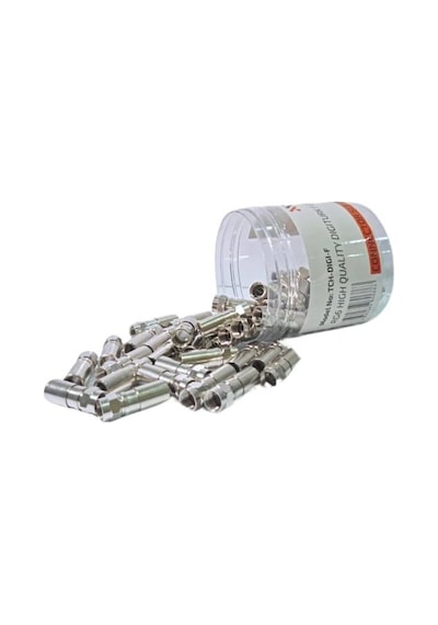 Rose Rg6 Dijitürk Sıkmalı F Konnektör Kutulu 50 Adet - Rc-48c
