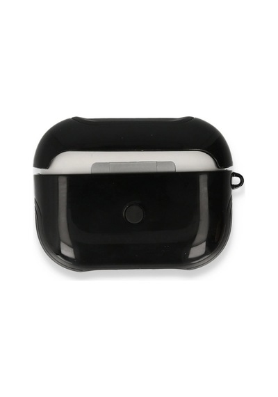 Apple, Uyumlu AirPods Pro 1.nesil 3in1 Kılıf - Siyah