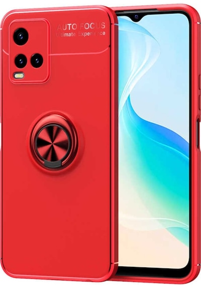 Vivo Y32 Kılıf Lens Yüzüklü Mıknatıslı Silikon Kapak