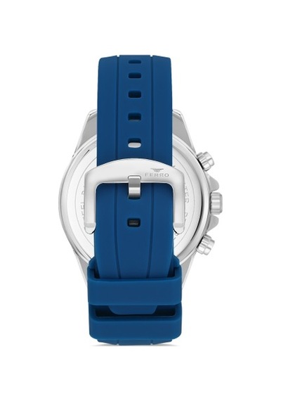 Ferro Fm11379dwt-l3 Quartz Silikon Lacivert 46 Mm Erkek Kol Saati
