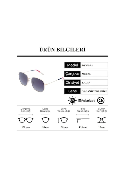 Daniel Klein Dk4295-1 Polarize Camlı Kadın Güneş Gözlüğü