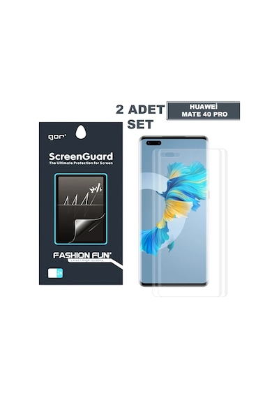 Gor Huawei Mate 40 Pro 3d Kavisli Full Kaplama Darbe Emici Ekran Koruyucu 2 Adet Set Mate 40 Pro+- 5775