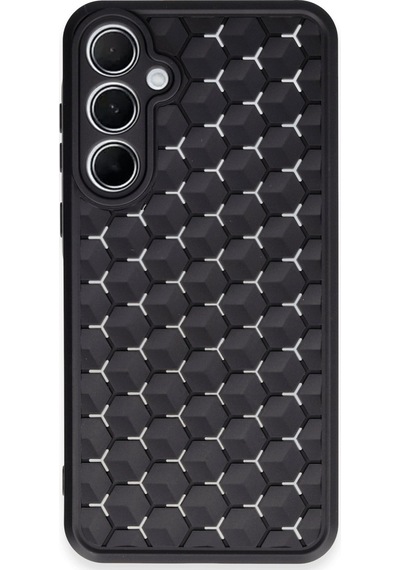 Samsung Galaxy Uyumlu - A55 5g Kılıf Petek Silikon Kapak - Siyah