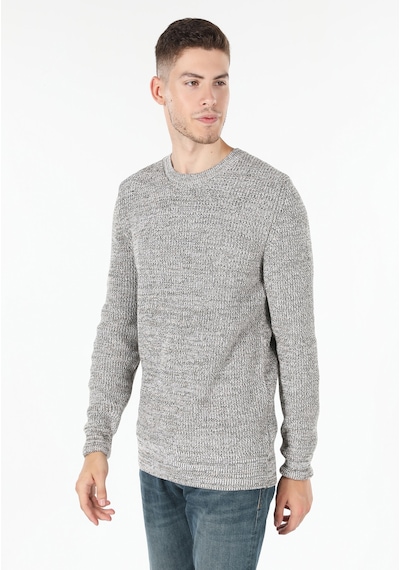 Colin's Colins Slim Fit Bisiklet Yaka Dar Kesim Bej Erkek Kazak Cl1059927 Bej