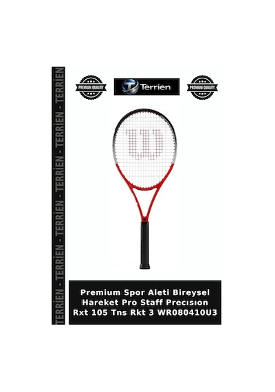 Premium Spor Aleti Bireysel Hareket Pro Staff Precısıon Rxt 105 Tns Rkt 3 Wr080410u3