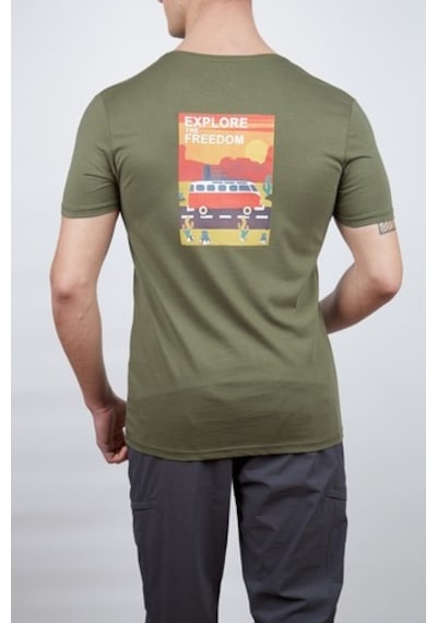 Alpinist Vassi Erkek T-Shirt Haki (543375622)