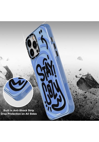 Youngkit Apple Uyumlu iPhone 14 Pro Kılıf Mutlu Mod Figürlü YoungKit Happy Mood Serisi Kapak YOUNGKİT-TA85952