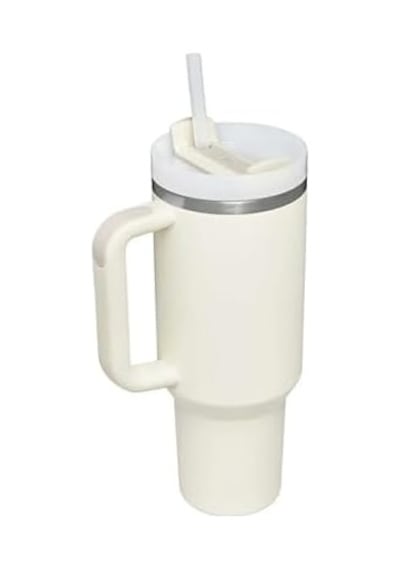 Pipetli Termos Bardak, Krem, 1.18 Litre Açık Beyaz